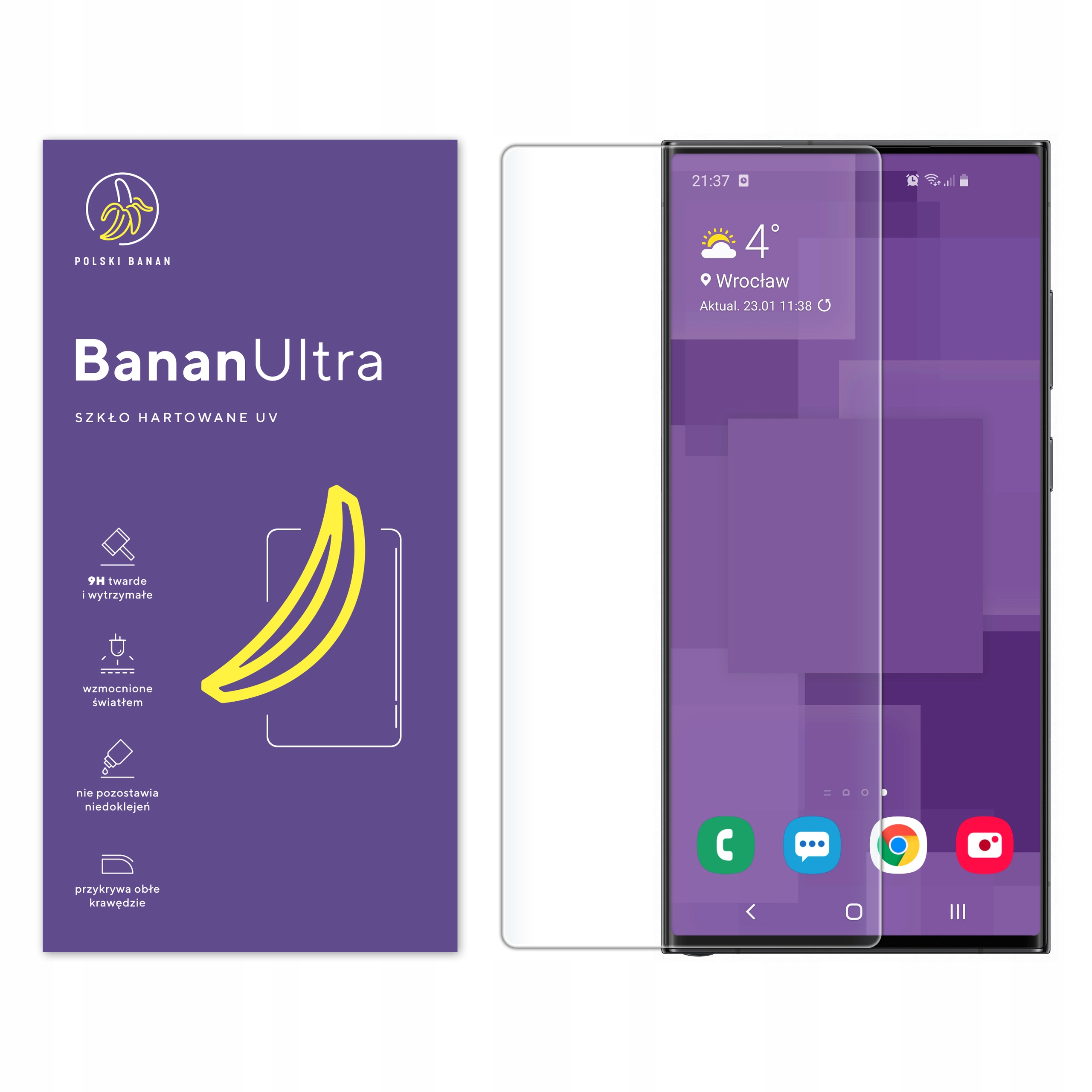 Tvrdené sklo Polish Banana pre Samsung S23 Ultra 1 ks.